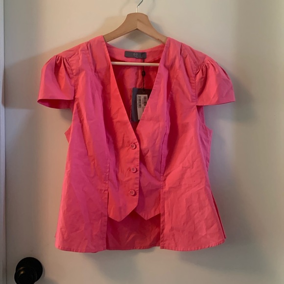 McQ by Alexander McQueen Pink Vest Style Blouse size 48 - Picture 1 of 6